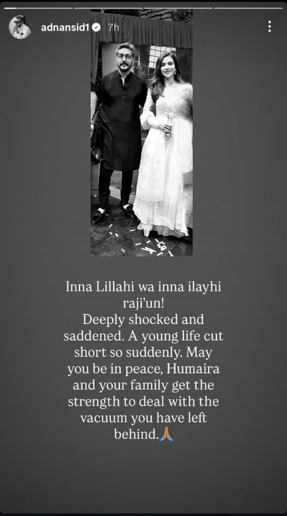Pakistani Stars Express Grief On Humaira Asghar’s Death