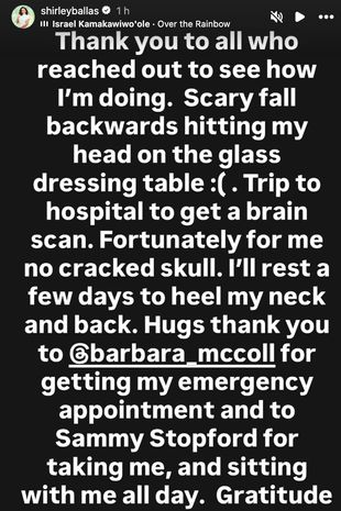 最新发布:新澳门免费谜语论坛财神官方_《舞动奇迹》的雪莉·巴拉斯被紧急送往医院，因为担心她在可怕的跌落中摔碎了头骨