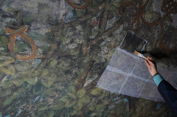 来米兰参加奥运会的游客难得有机会一睹久违的达·芬奇宝石的修复