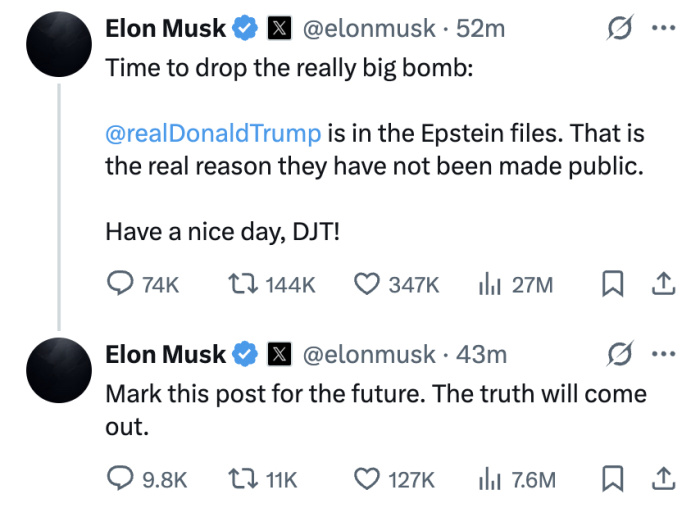The Day That Elon Musk and Trump Torched Their Partnership - WSJ